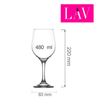 Kieliszek do wina i wody, 480 ml | LAV, Fame