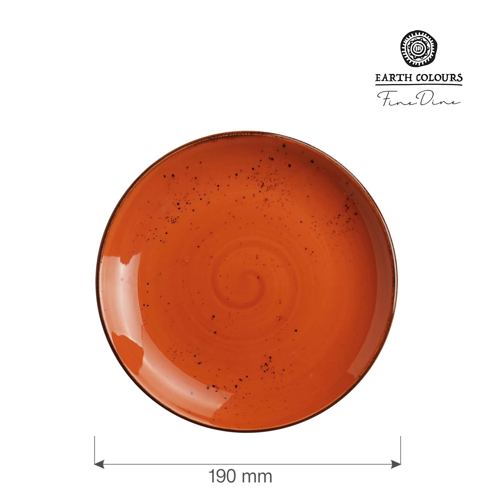Talerz płytki, Ø190 mm, pomarańczowy | FINE DINE, Dahlia
