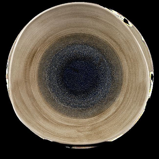 Talerz płytki o organicznym kształcie, Ø286 mm | CHURCHILL, Stonecast Aqueous Lagoon