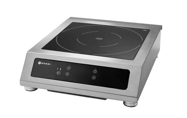 Kuchenka indukcyjna 3500 D XL, 3,5 kW, 230 V, 390×560×120 mm | HENDI, Profi Line