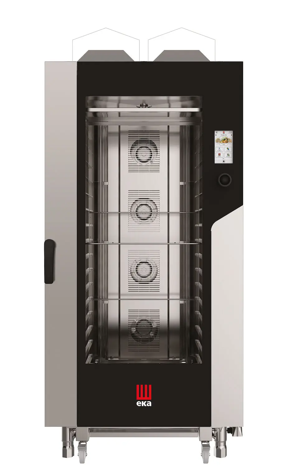 Piec konwekcyjno-parowy 16×600×400 mm, gazowy, 30 kW, 930×1160×2060 mm | TECNOEKA, Millennial Touch Screen
