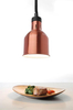 Lampa do podgrzewania potraw wisząca, cylindryczna, ⌀175 mm, 0,25 kW, 230 V, 175×250 mm | HENDI, 273890