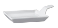 Półmisek kwadratowy z uchwytem 95x95x35 mm, biały | APS, Flying Buffet
