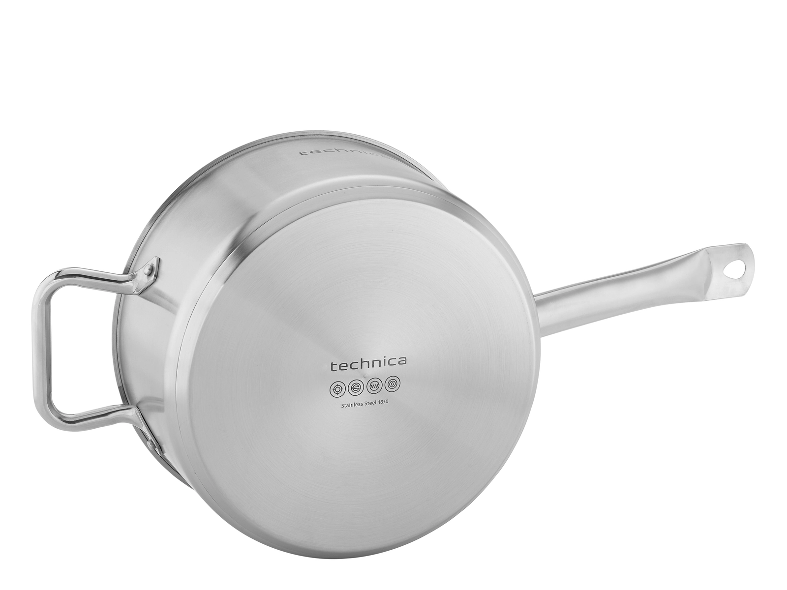 Rondel 5 l o średnicy 240 mm ze stali nierdzewnej z pokrywką | TECHNICA, Gold Line