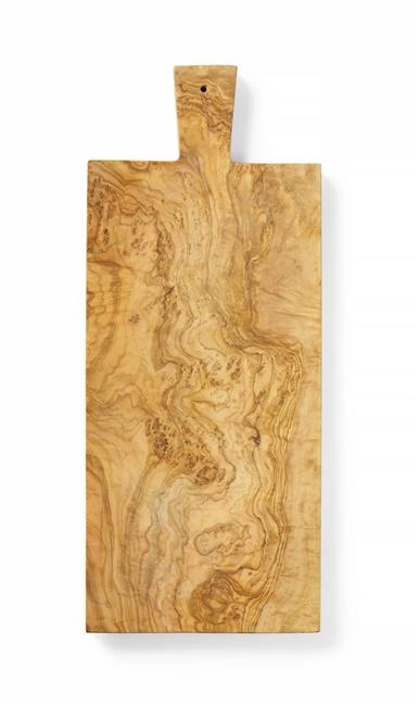 Deska do serwowania prostokątna z drewna oliwnego, 480x190x22 mm | HENDI, 505434
