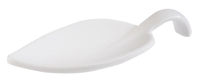 Łyżka przystawkowa z melaminy 100x45 mm, biała | APS, Leaf