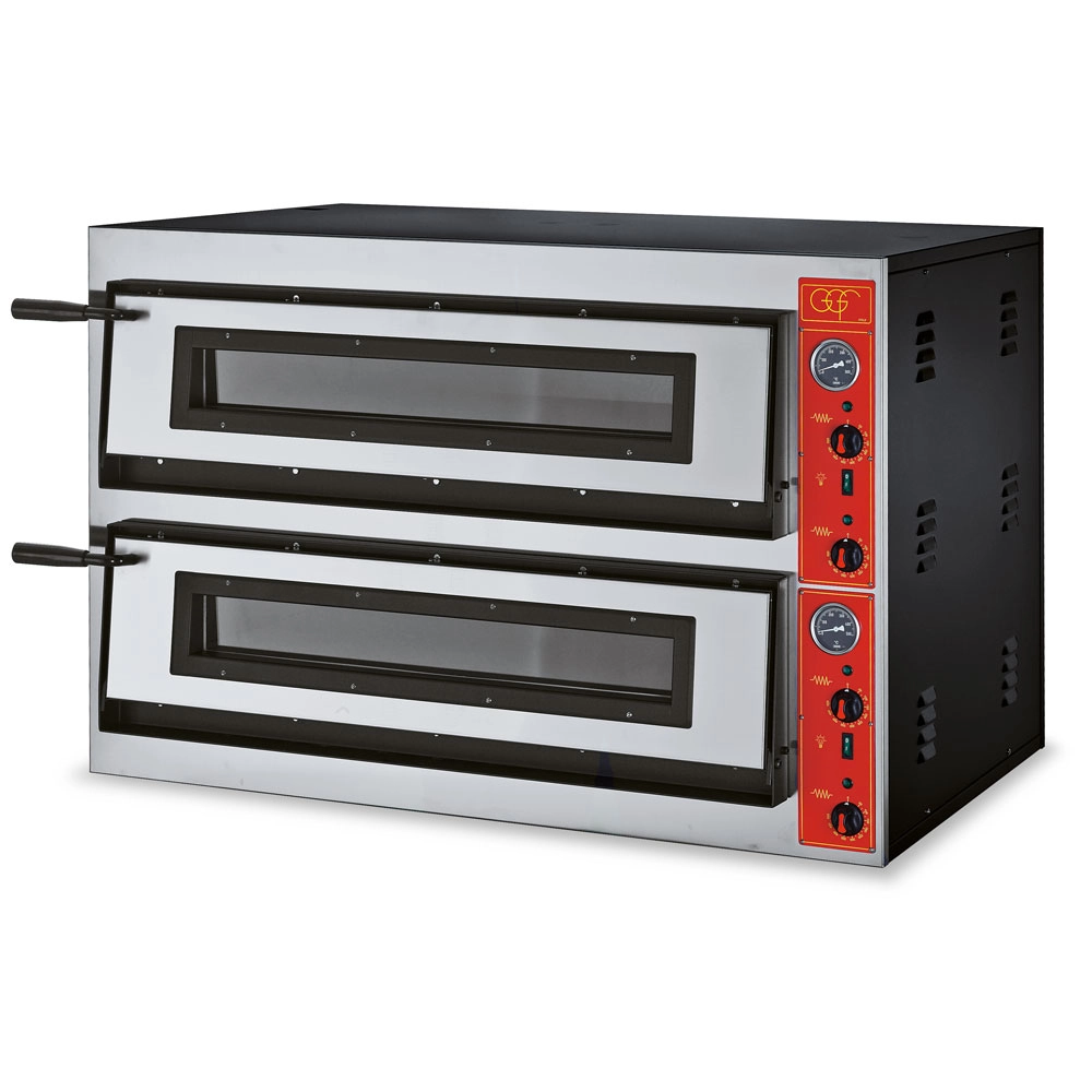 Piec do pizzy, 2×6×Ø30 cm, 12.8 kW, 400 V, 1150×735×750 mm | GGF, E-Line