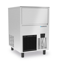 Kostkarka podblatowa chłodzona powietrzem ze stali nierdzewnej, 33 kg/24 h, poj. 16 kg, 500×580×690 mm | BARMATIC, ICE350