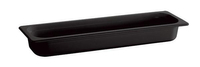 Pojemnik prostokątny z melaminy GN 2/4, 530x162x100 mm, czarny | APS, Ecoline
