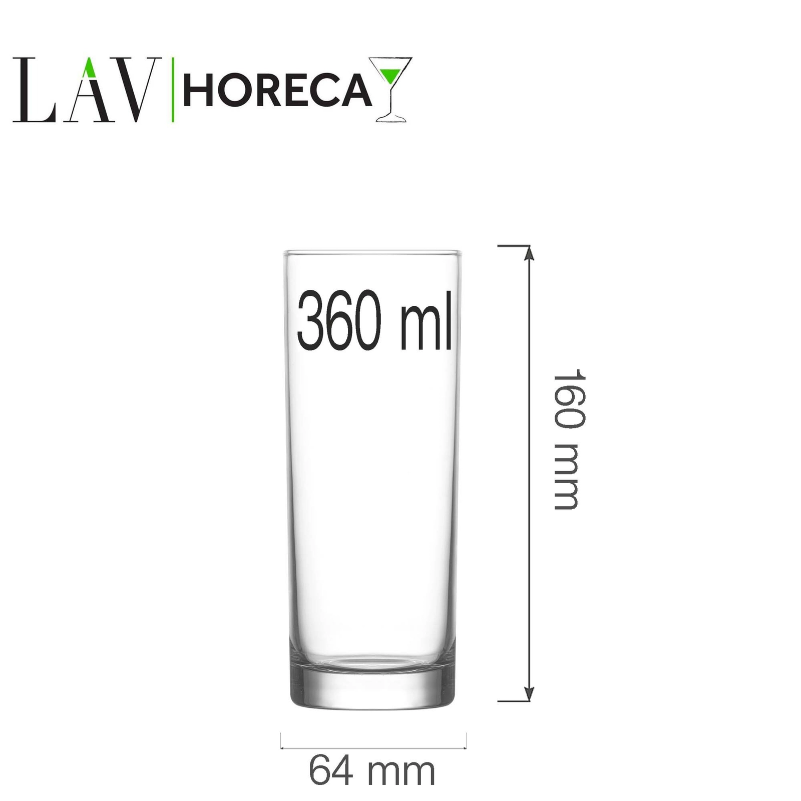 Szklanka wysoka, 360 ml | LAV, Rotterdam