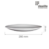 Talerz płytki Gourmet coupe, ⌀280 mm, kremowy | STEELITE, Willow