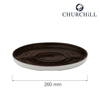 Talerz z wysokim rantem Patina Iron Black, Ø260 mm | CHURCHILL, Stonecast Patina Iron Black