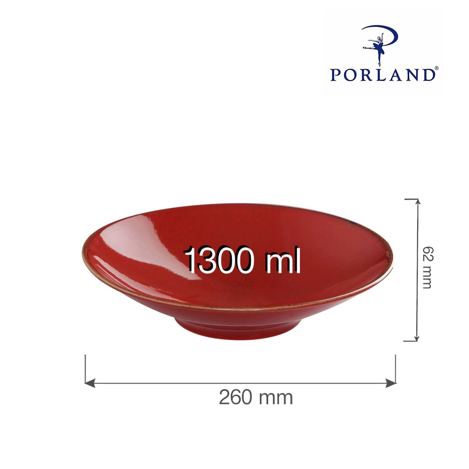 Talerz na stopie, Ø260 mm | PORLAND, Seasons Magma