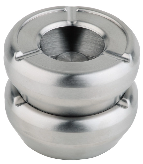 Popielniczka ze stali nierdzewnej Ø120 mm z osłoną | APS, 00091