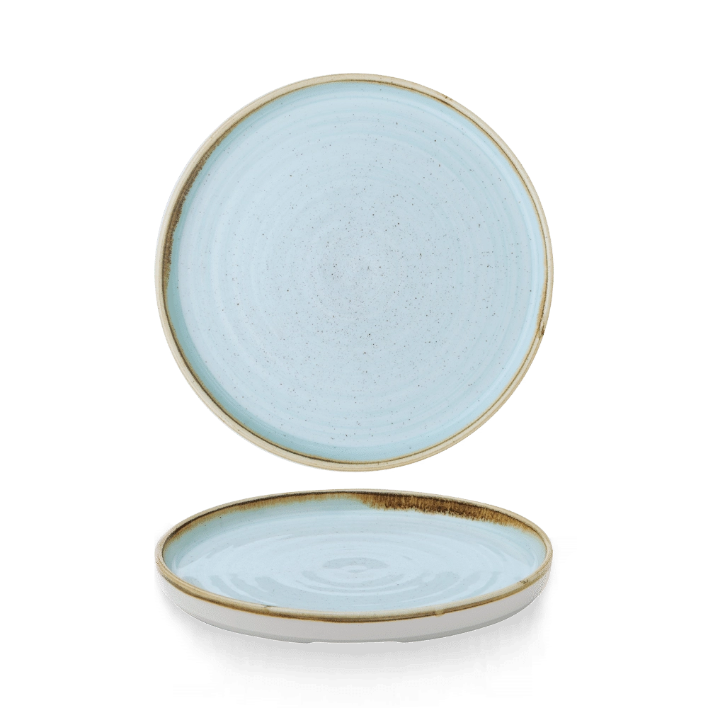 Talerz z wysokim rantem Duck Egg, Ø210 mm | CHURCHILL, Stonecast Duck Egg Blue
