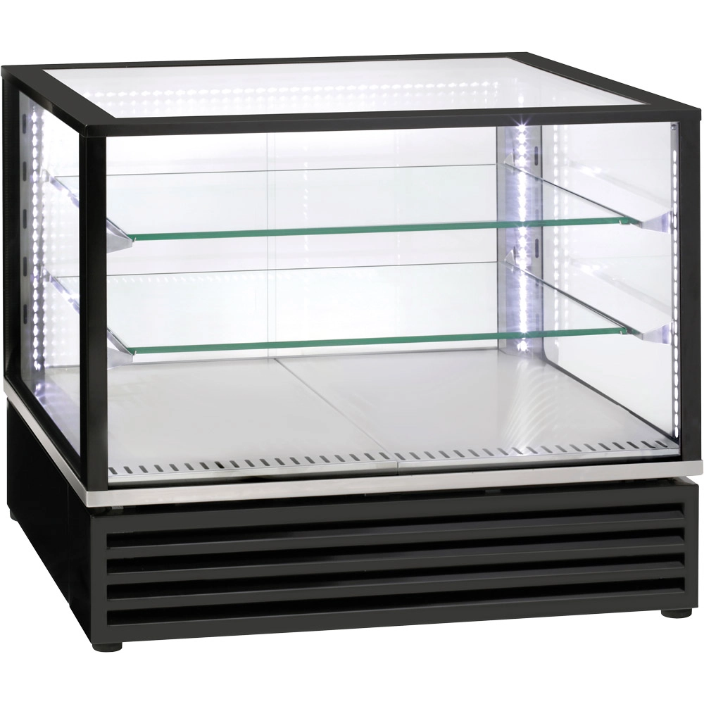 Witryna chłodnicza nastawna, cukiernicza, LED, czarna, 170 l, 0.39 kW, 230 V, 785×650×735 mm | ROLLER GRILL, 777470