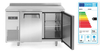 Stół chłodniczy 2-drzwiowy z agregatem bocznym, 166 l, 230V, 0,3 kW, 1200x600x886 mm | ARKTIC, 233344