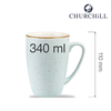 Kubek, 340 ml | CHURCHILL, Stonecast Duck Egg Blue