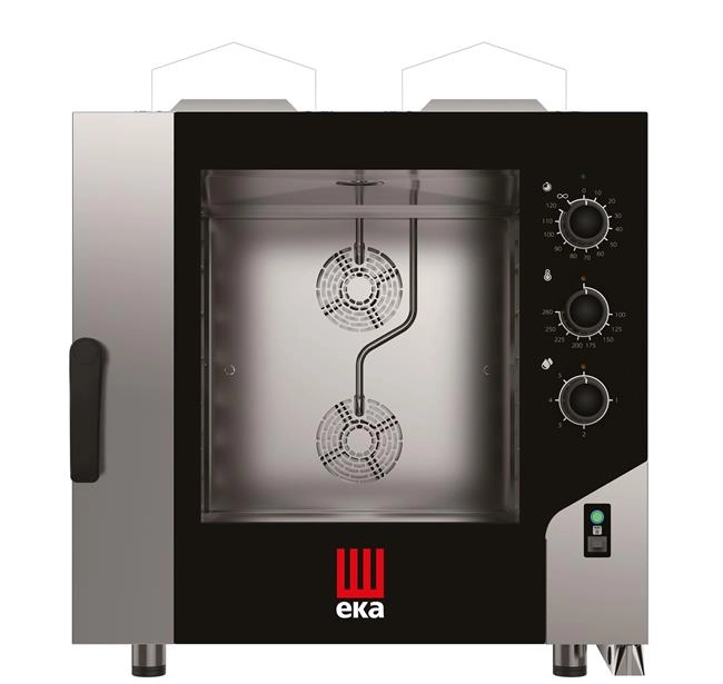 Piec konwekcyjno-parowy 6×600×400 mm, gazowy, 13,5 kW, 850×1041×951 mm | TECNOEKA, Millennial Smart