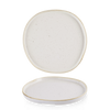 Talerz z wysokim rantem o organicznym kształcie, Ø260 mm | CHURCHILL, Stonecast Barley White