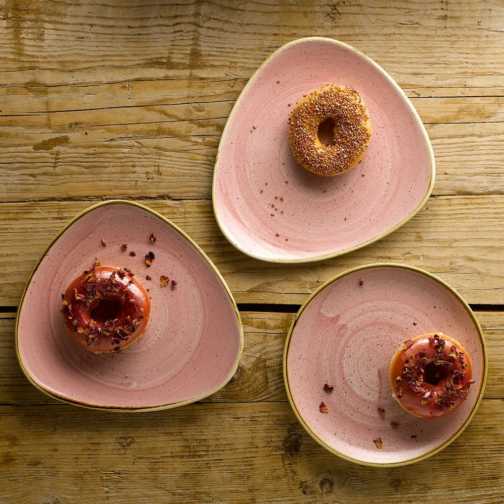 Talerz płytki, Ø217 mm | CHURCHILL, Stonecast Petal Pink