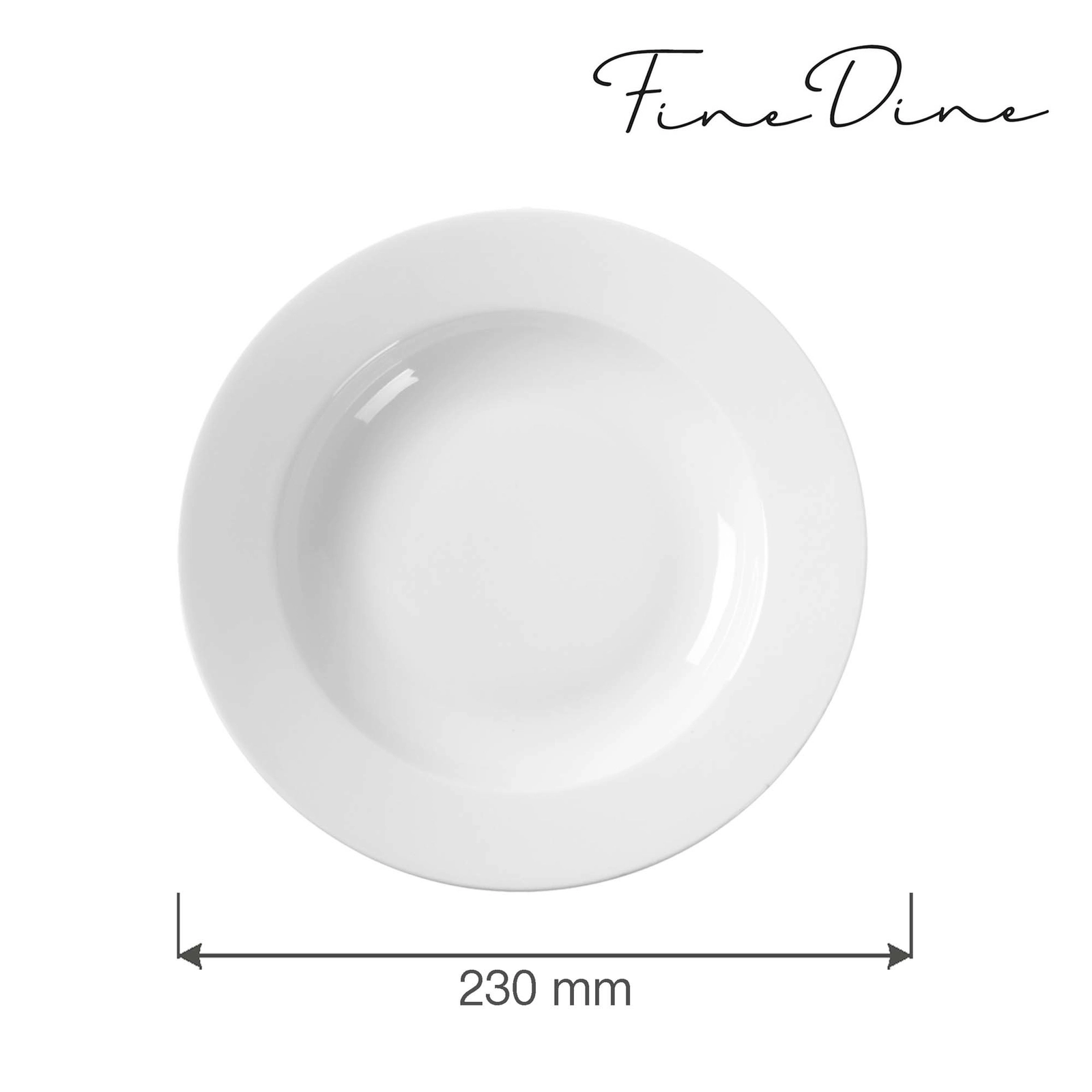 Talerz głęboki, Ø230 mm | FINE DINE, Bianco