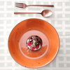 Talerz głęboki coupe, Ø230 mm, 900 ml, pomarańczowy | FINE DINE, Dahlia