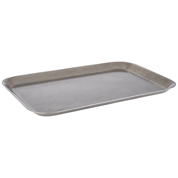 Taca prostokątna 380x265x15 mm, ze stali nierdzewnej | APS, Vintage