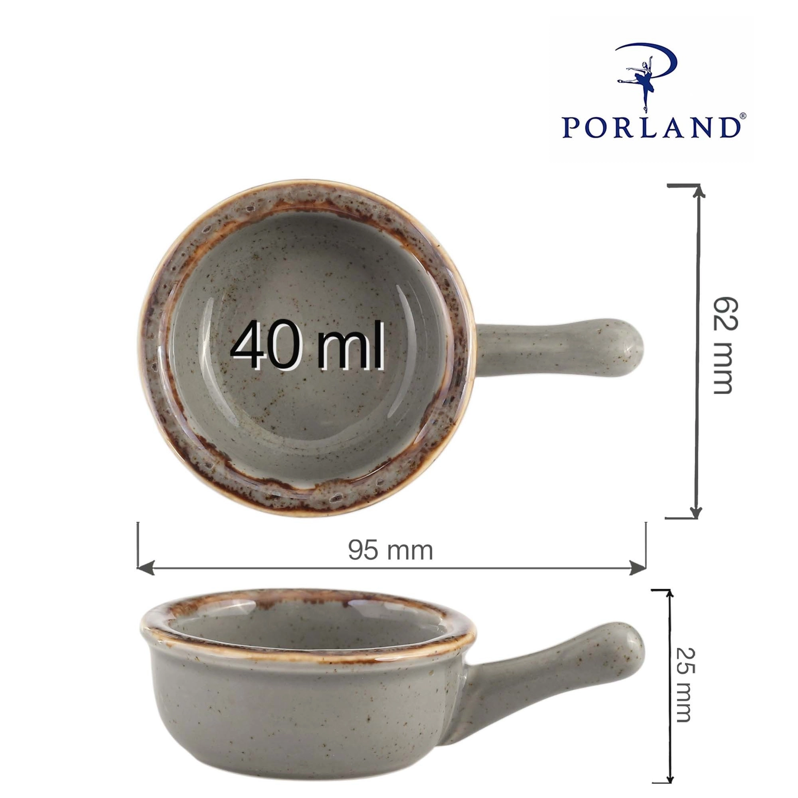 Mini naczynie z rączką, Ø60 mm | PORLAND, Seasons Stone