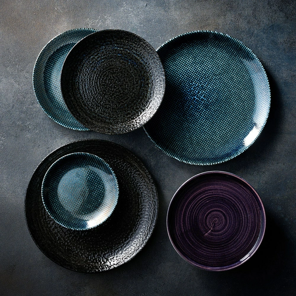 Talerz płytki Ø170 mm, niebieski | CHURCHILL, Astro Metallic Blue