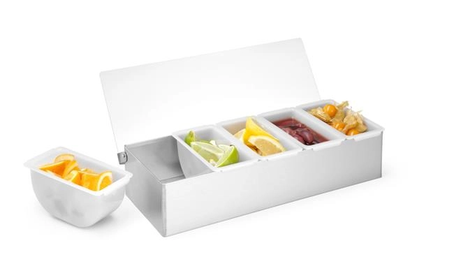 Pojemnik barmański na dodatki do drinków, 375x140x90 mm | BARUP, 552100