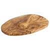 Deska do serwowania 255x165x15 mm, z drewna oliwnego, brązowa | APS, 905