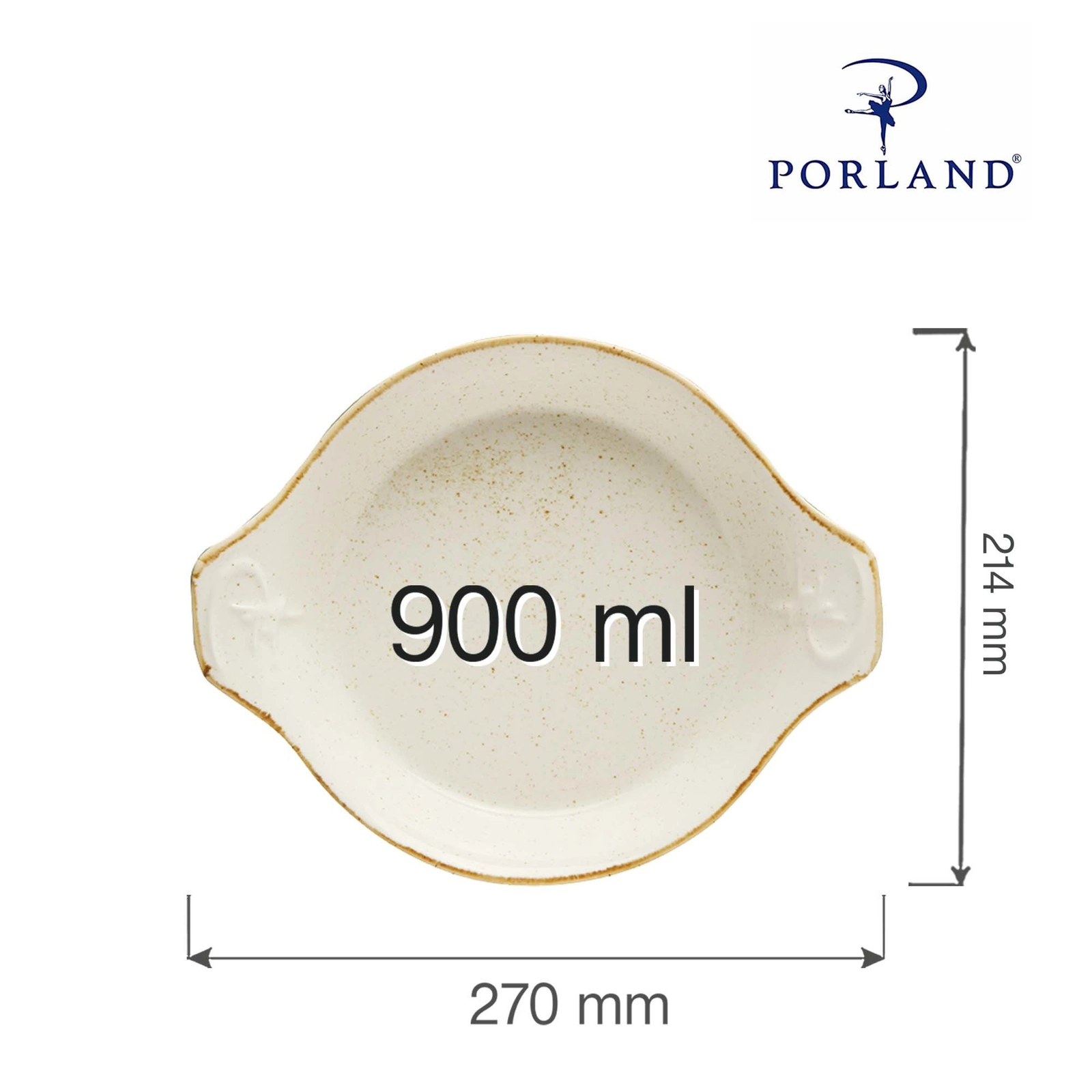 Naczynie do zapiekania, Ø210 mm | PORLAND, Seasons Sand