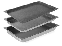 Pojemnik aluminiowy, GN 1/1, z powłoką nieprzywierającą, 530x325x65 mm | HENDI, 805534