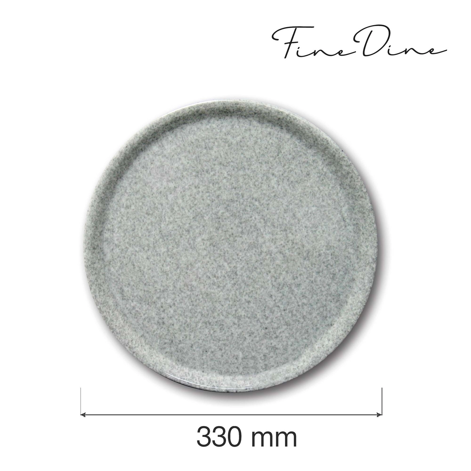 Talerz do pizzy, Ø330 mm, szary | FINE DINE, Speciale