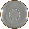 Spodek do filiżanki 390269 Aida z porcelany Ø145 mm, szary | LUBIANA, Art
