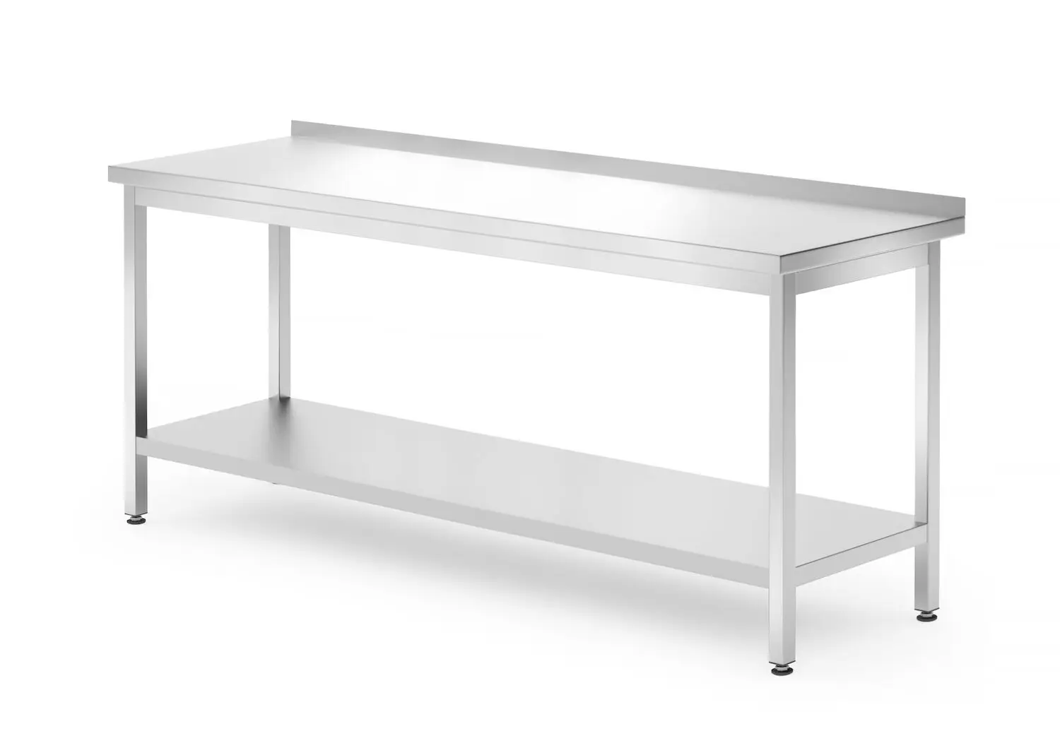 Stół przyścienny z półką – skręcany, 1800x700x850 mm | HENDI, Kitchen Line