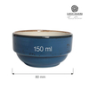 Miska sztaplowana, Ø80 mm, 150 ml, niebieska | FINE DINE, Iris