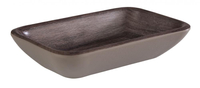 Miska z melaminy 115x70x25 mm, brązowa | APS, Oak