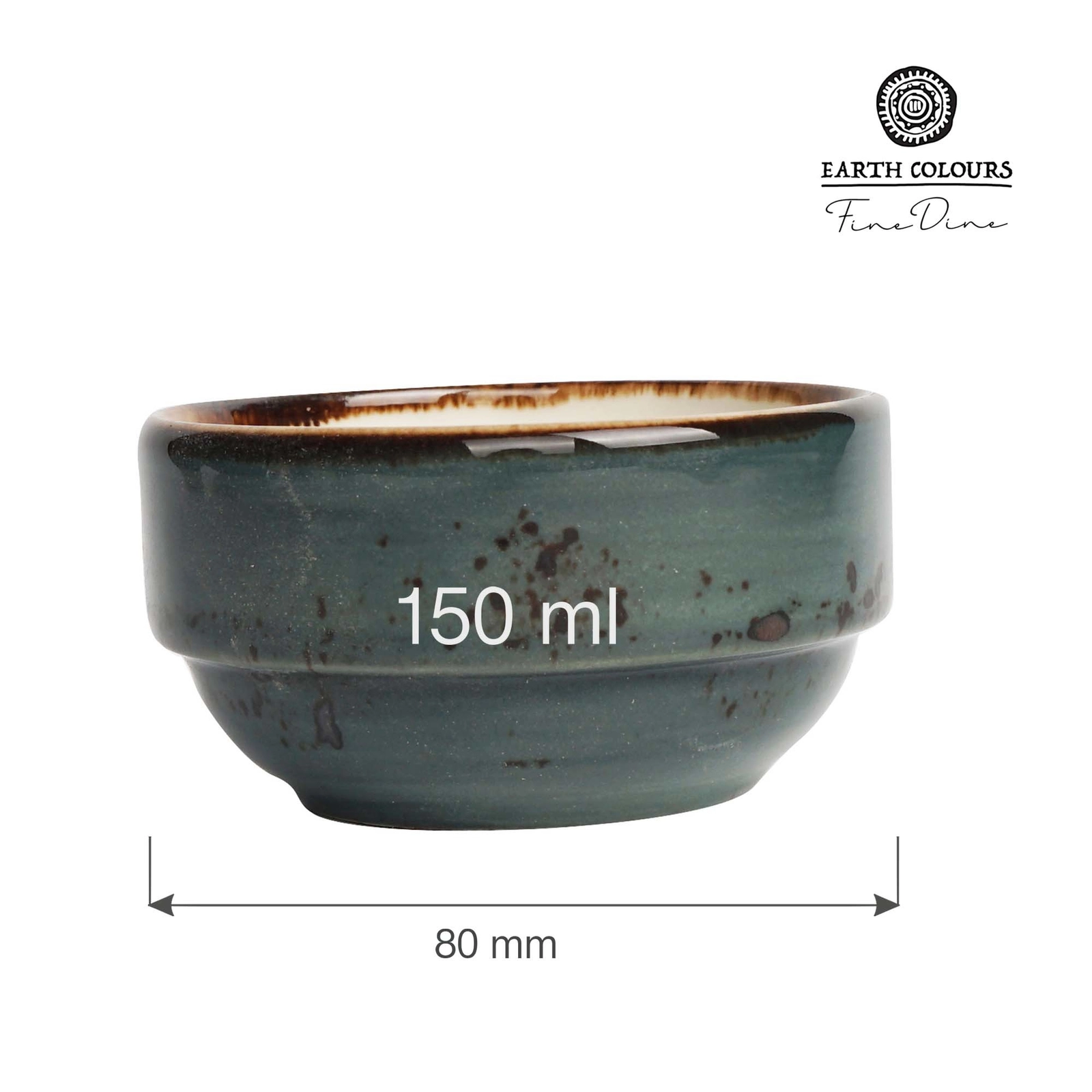 Miska sztaplowana, Ø80 mm, 150 ml, szara | FINE DINE, Arando