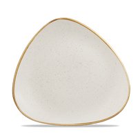 Talerz trójkątny, Ø229 mm | CHURCHILL, Stonecast Barley White