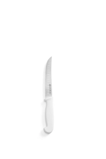 Nóż uniwersalny HACCP ze szlifem kulowym, 130 mm, biały | HENDI, 842355