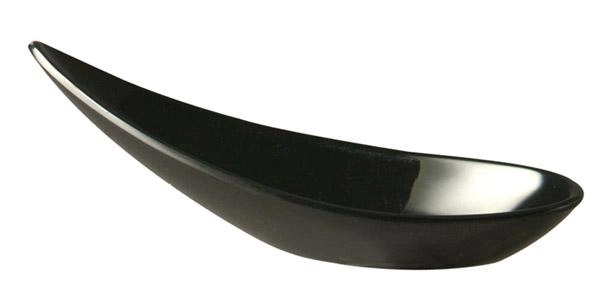 Łyżka przystawkowa z melaminy, czarna, 100×45 mm | APS, Ming Hing