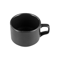 Filiżanka sztaplowana do kawy i herbaty, 200 ml, czarna | PORLAND, Seasons Coal