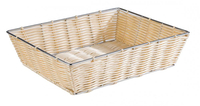 Koszyk prostokątny z polipropylenu GN 1/1 530x325x80 mm, beżowy | APS, Economic