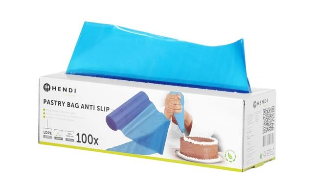 Worki do szprycowania jednorazowe antypoślizgowe 515x280 mm, niebieskie, 100 szt. | HENDI, 557303