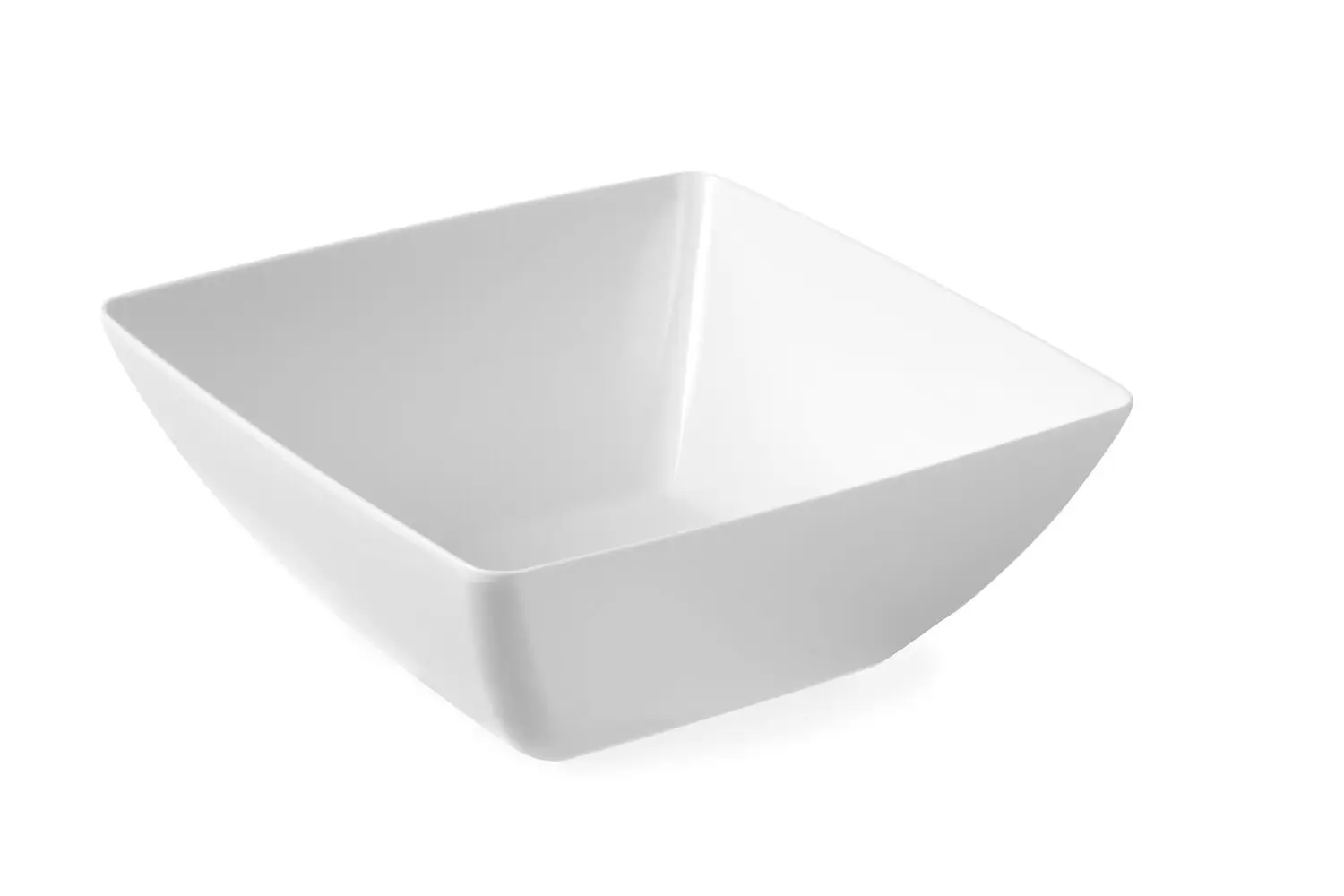 Miska kwadratowa z melaminy, biała, 270x270x105 mm | HENDI, 561584