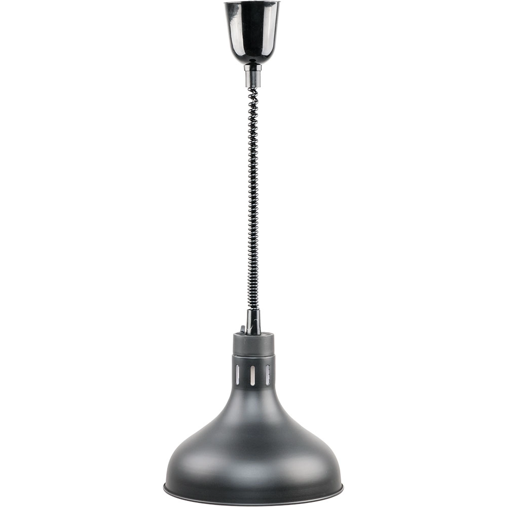 Lampa do podgrzewania potraw wisząca czarna 0.25 kW, Ø290 mm | STALGAST, 692611