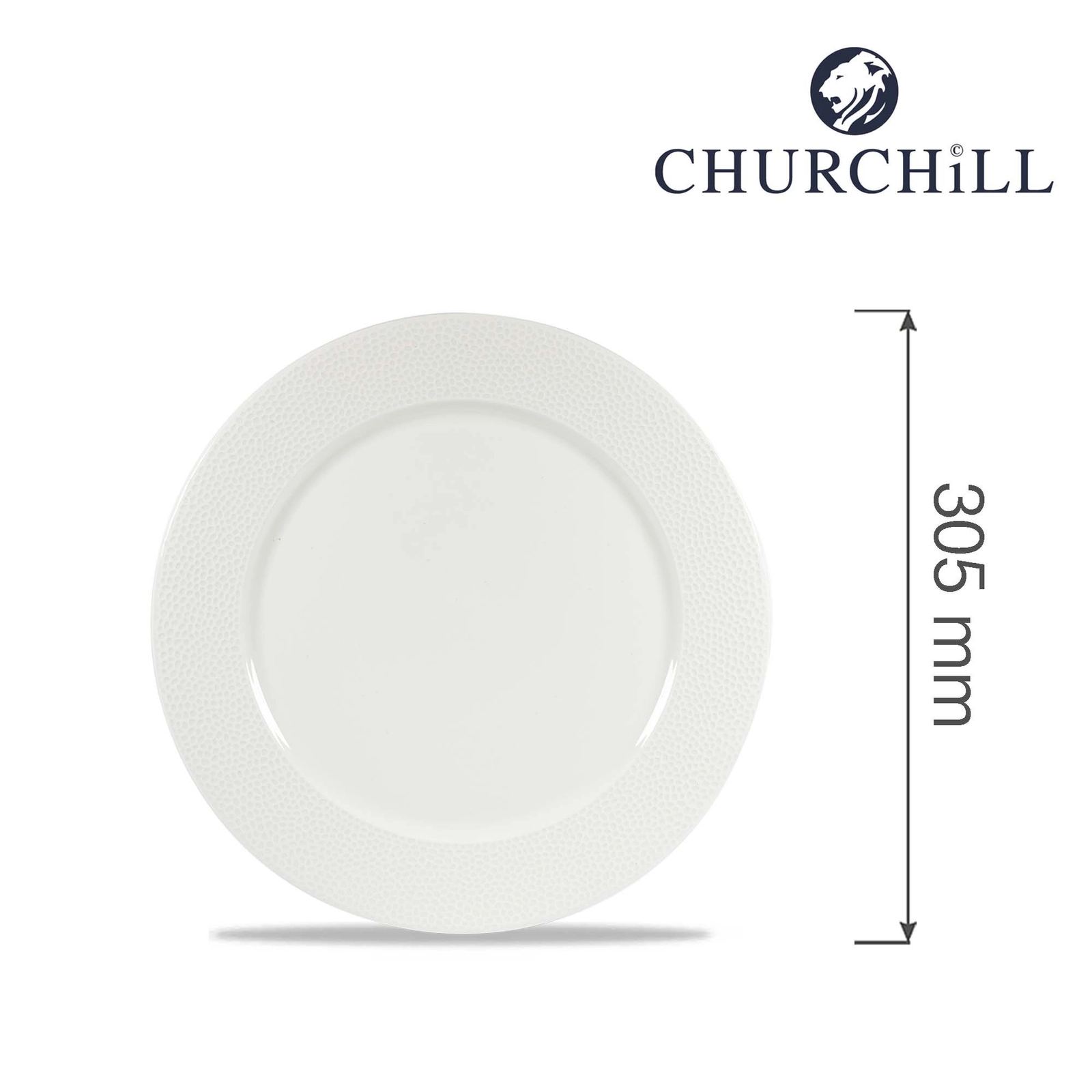 Talerz płytki z szerokim rantem, Ø305 mm | CHURCHILL, Isla