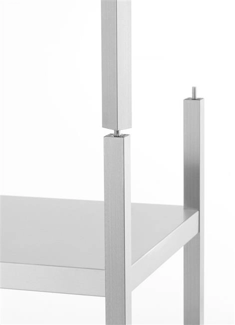 Regał skręcany 5-półkowy, nogi składane, ze stali nierdzewnej, 900x450x1800 mm | HENDI, 813041